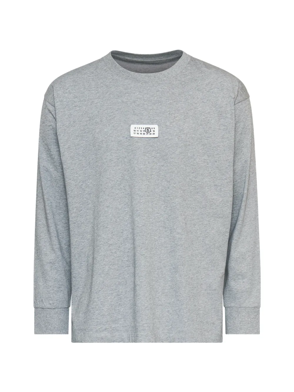 MM6 Maison Margiela cotton jersey long-sleeve top - Grau