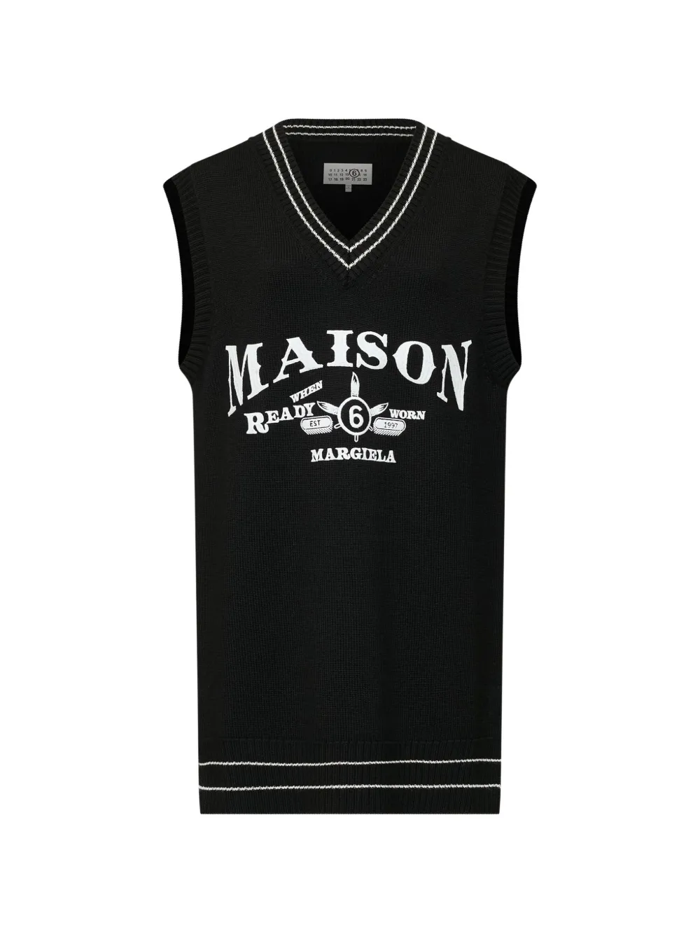MM6 Maison Margiela knitted dress - Black