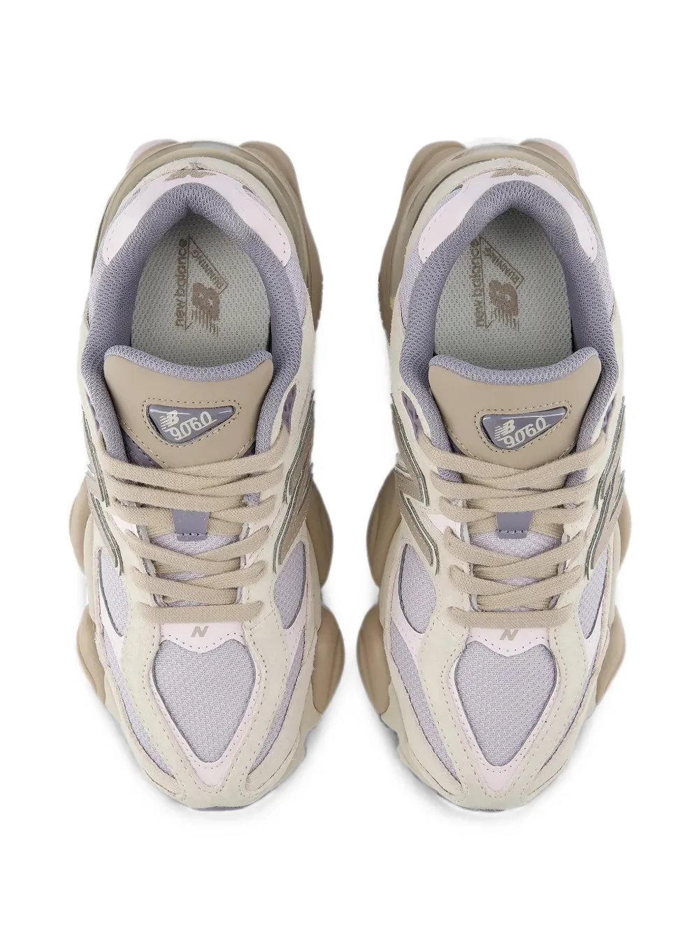 New Balance 9060 mesh-panel sneakers Beige