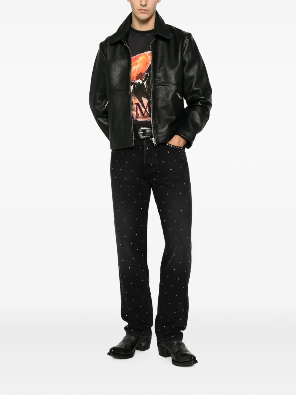 AMIRI Straight broek Zwart