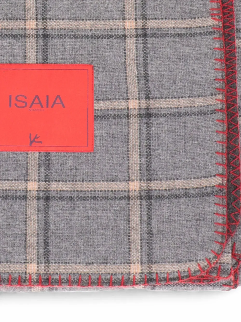  Isaia Manta A Cuadros - Gris 
