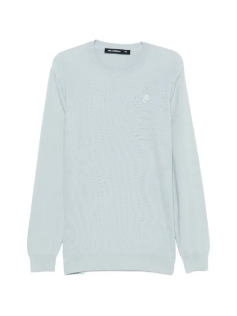 Karl Lagerfeld logo-embroidery sweater