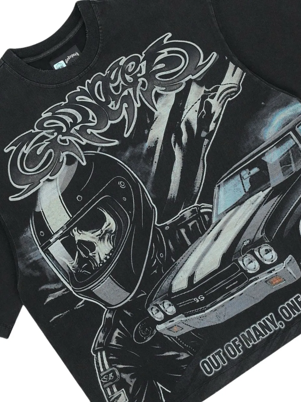 GODSPEED T-shirt met print Zwart