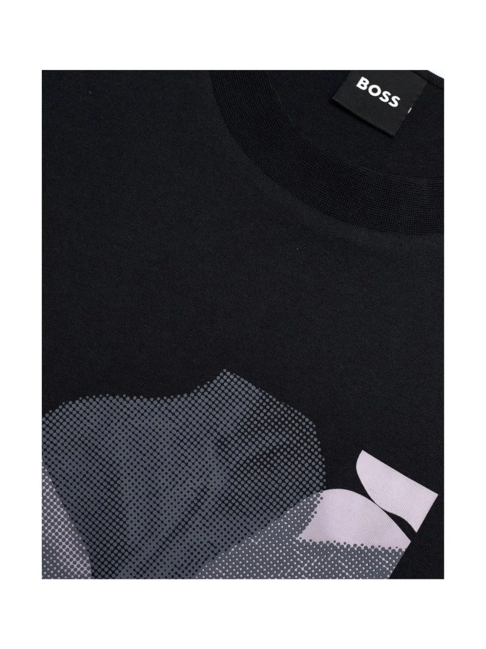 BOSS T-shirt met print Blauw