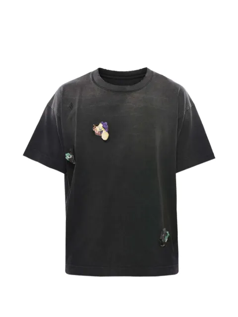 Givenchy Camiseta com aplicação efeito desbotado