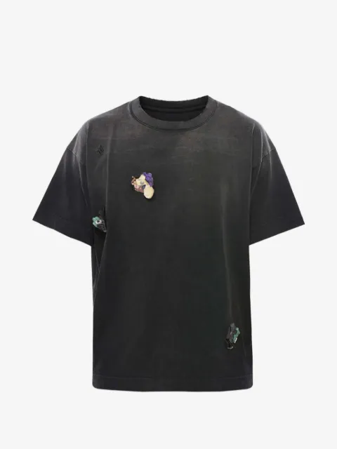Givenchy washed-effect appliqué T-shirt