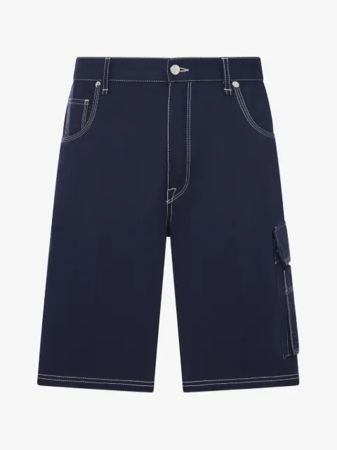 FENDI bermuda cargo à coutures contrastantes