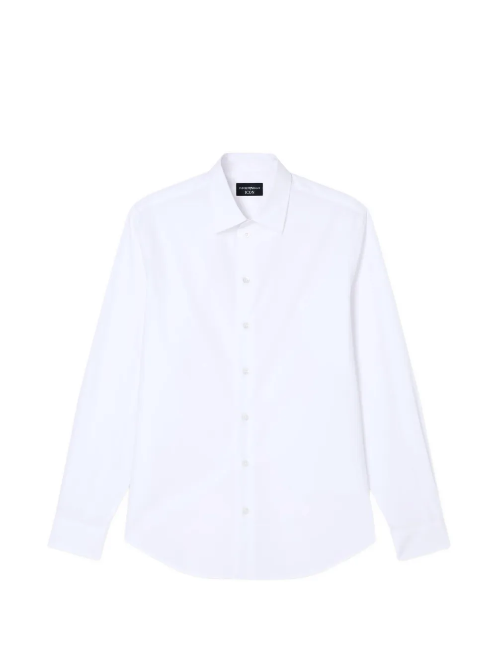 Emporio Armani classic-collar long-sleeve shirt - Bianco