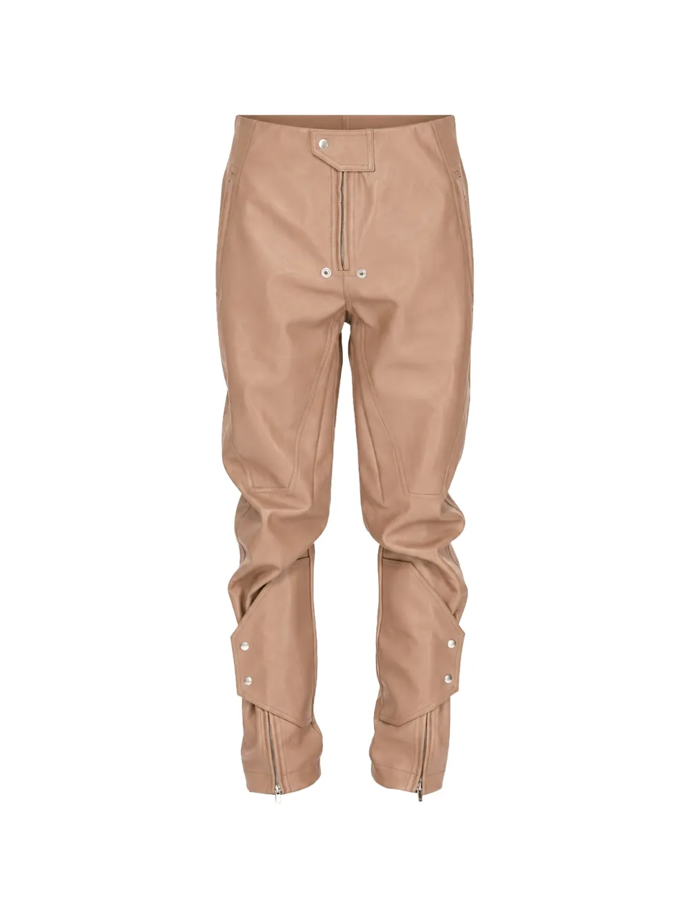 Rick Owens zip-detail trousers - Nude