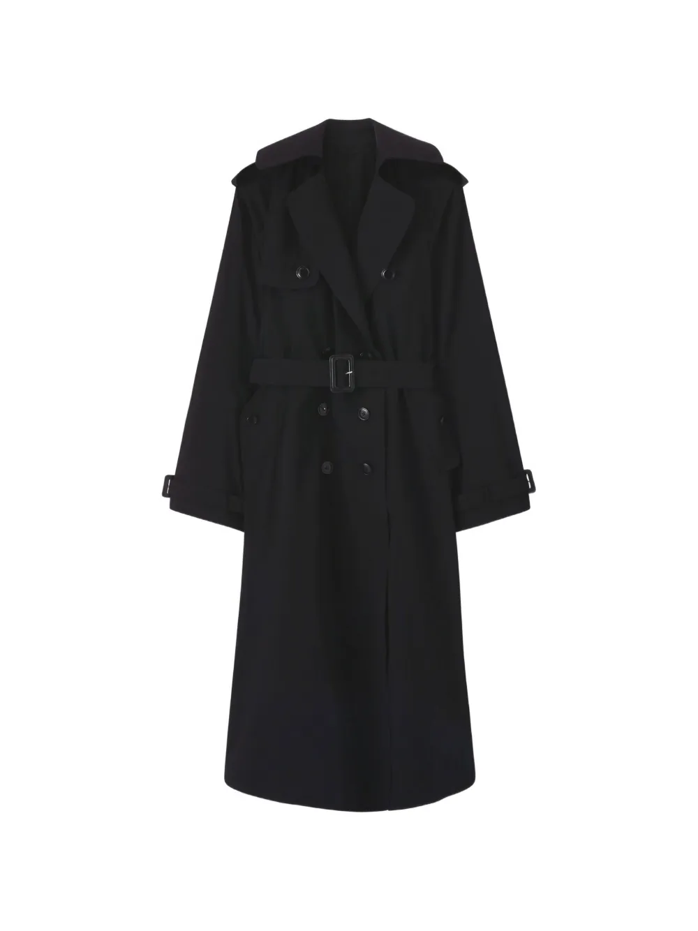 Ermanno Scervino double-breasted belted trench coat - Schwarz