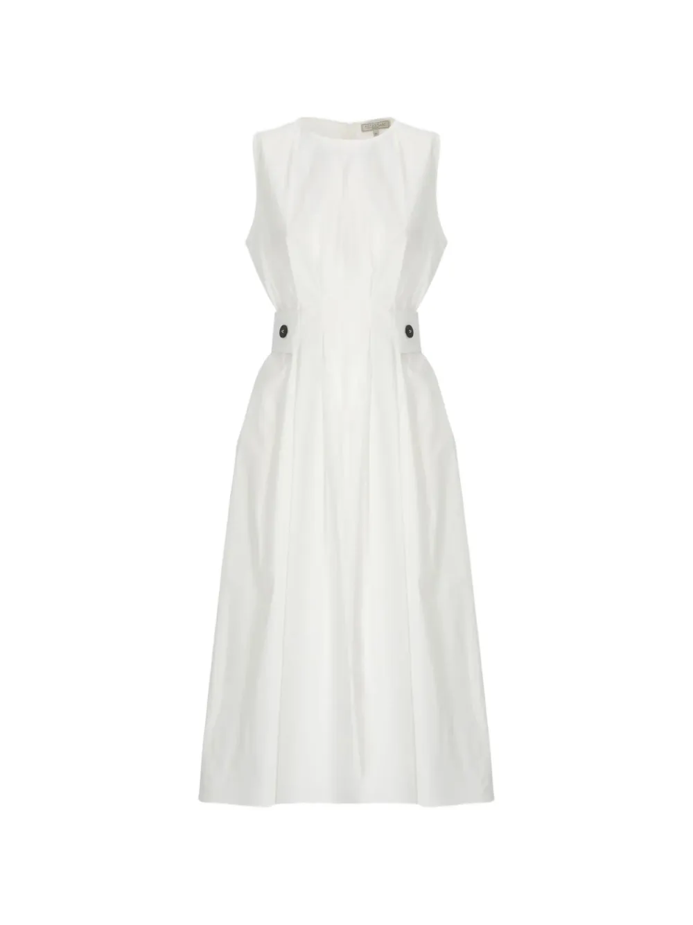 Antonelli Lex Pleated Midi Dress In White