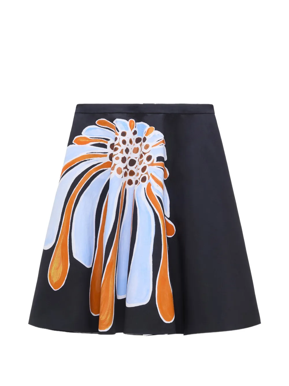 Dorothee Schumacher Floral Power pleated midi skirt - Blau