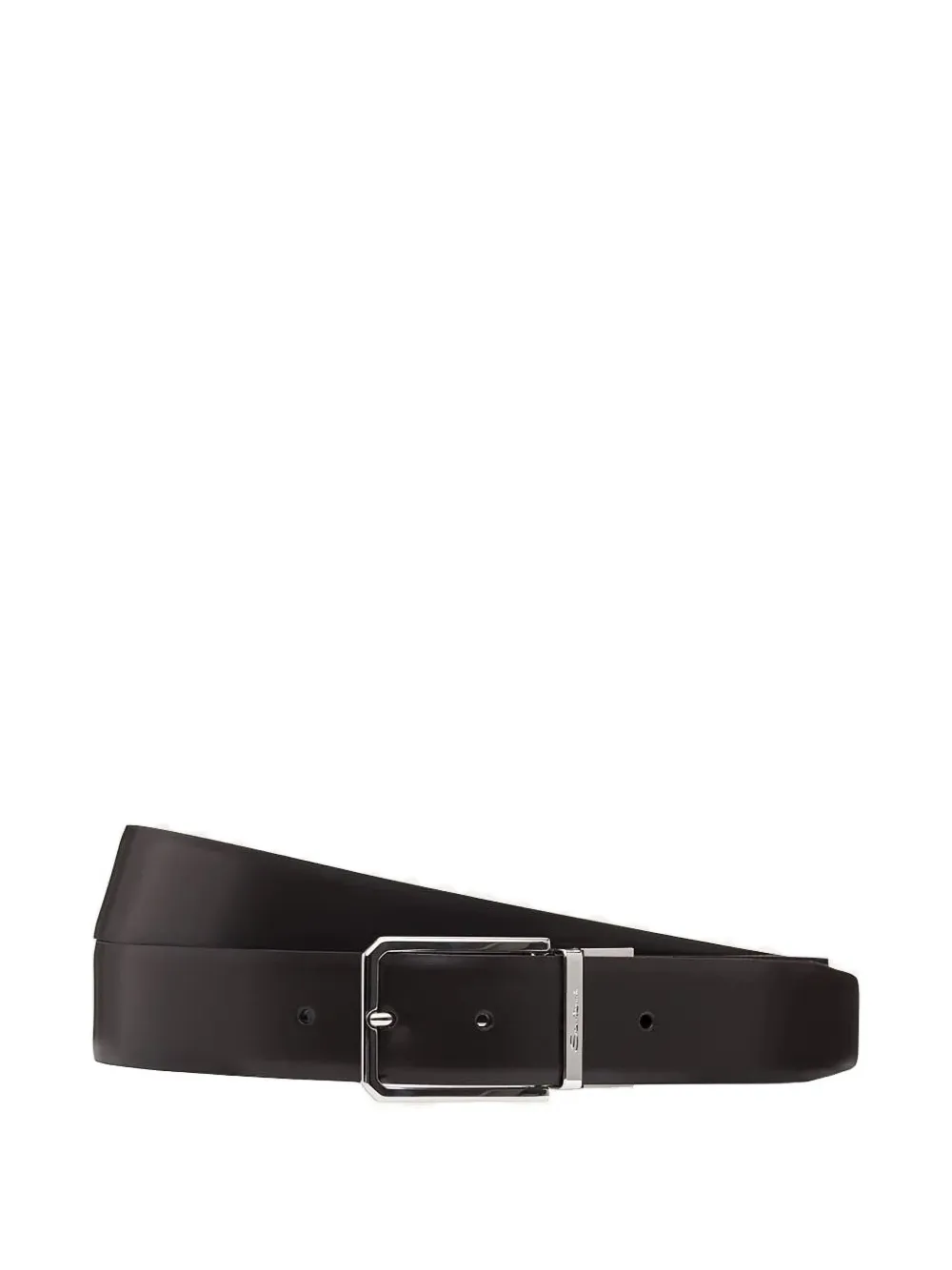 Santoni buckle-fastening leather belt - Schwarz