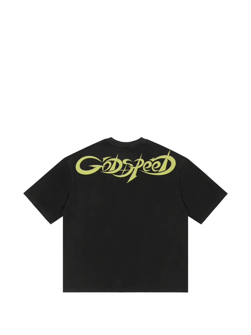 GODSPEED Aura D'Inferno T-shirt met doodskopprint Zwart