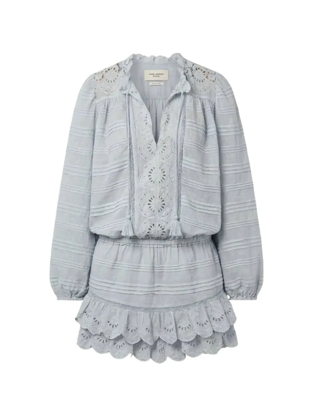ISABEL MARANT Preya broderie anglaise dress - Blau