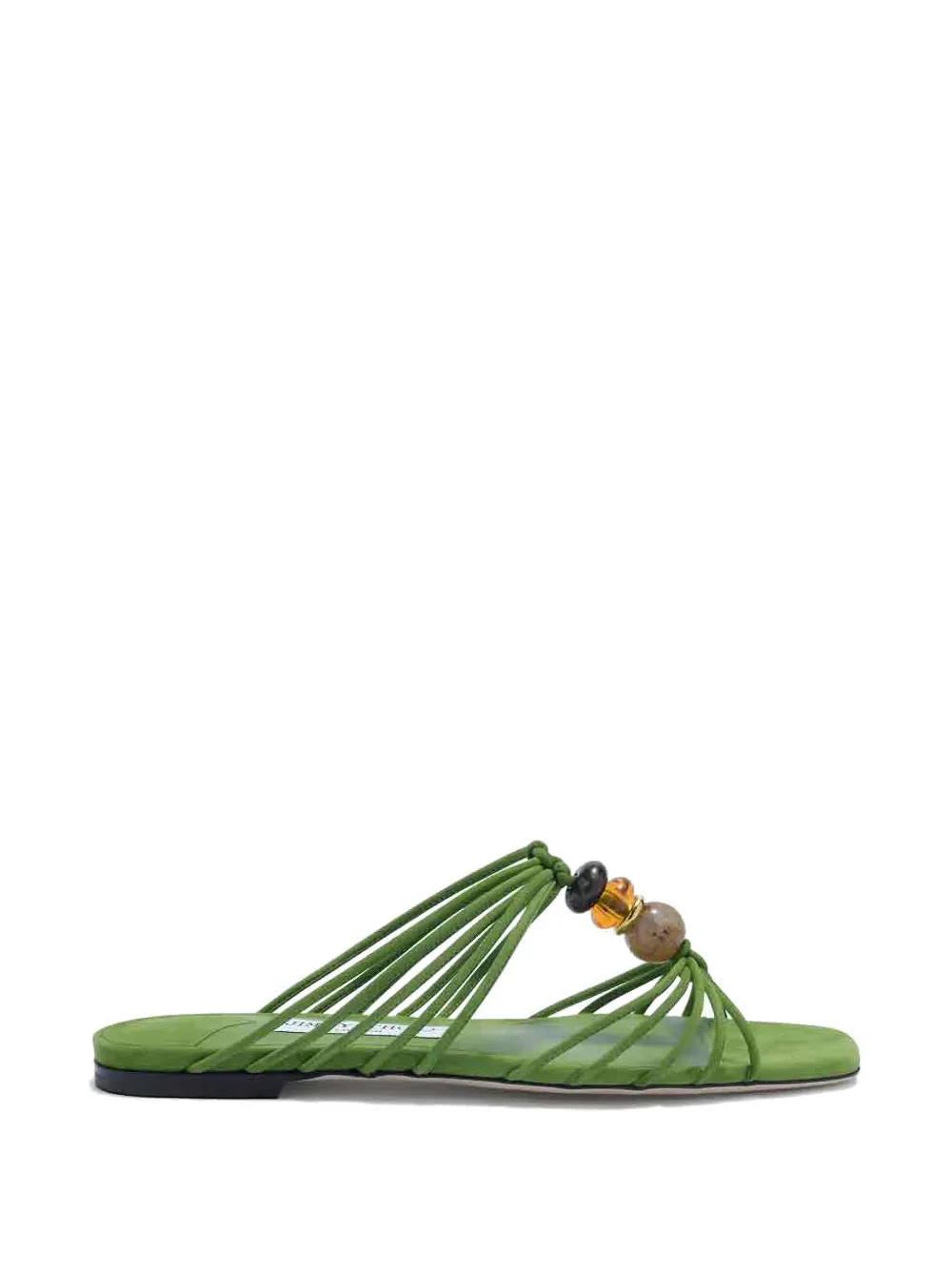 Jimmy Choo Lova bead-embellished sandals - Verde