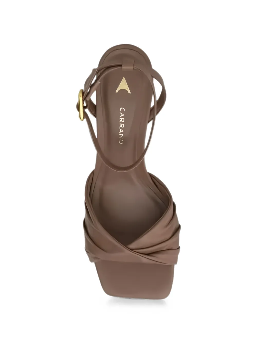 CARRANO ruched-strap sandals Bruin