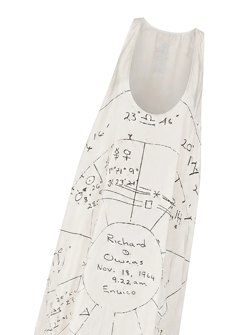 Rick Owens Jurk met print Wit