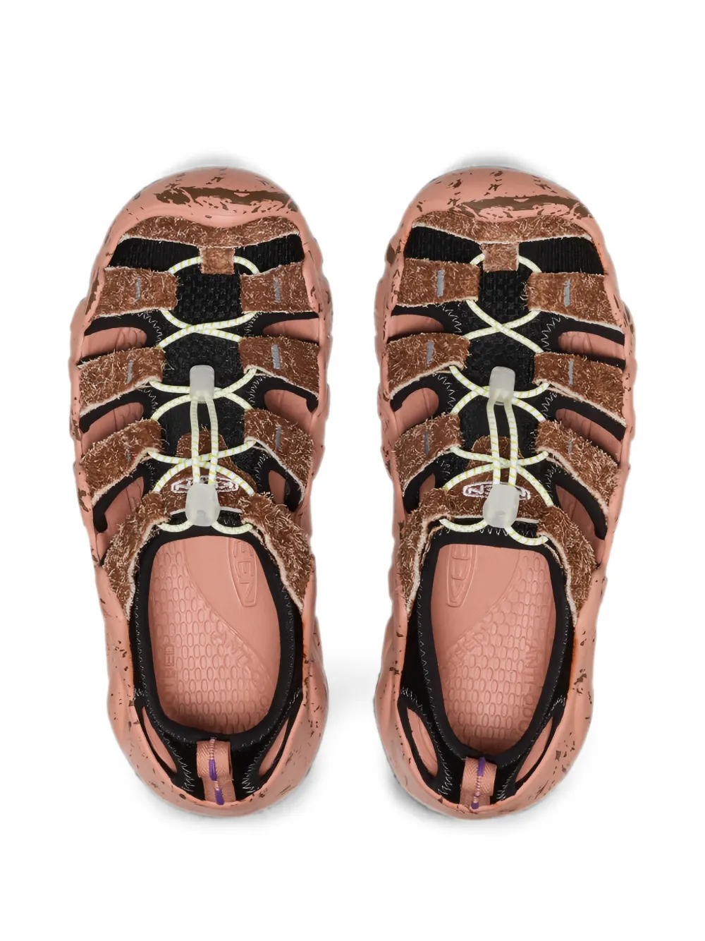 KEEN FOOTWEAR Hyperport textured toggle-fastening sneakers Roze