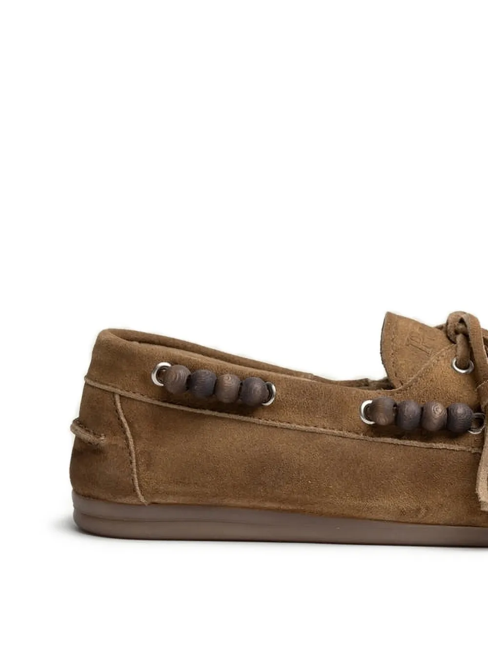 Posa bead-embellished tassel-detail boat shoes Bruin