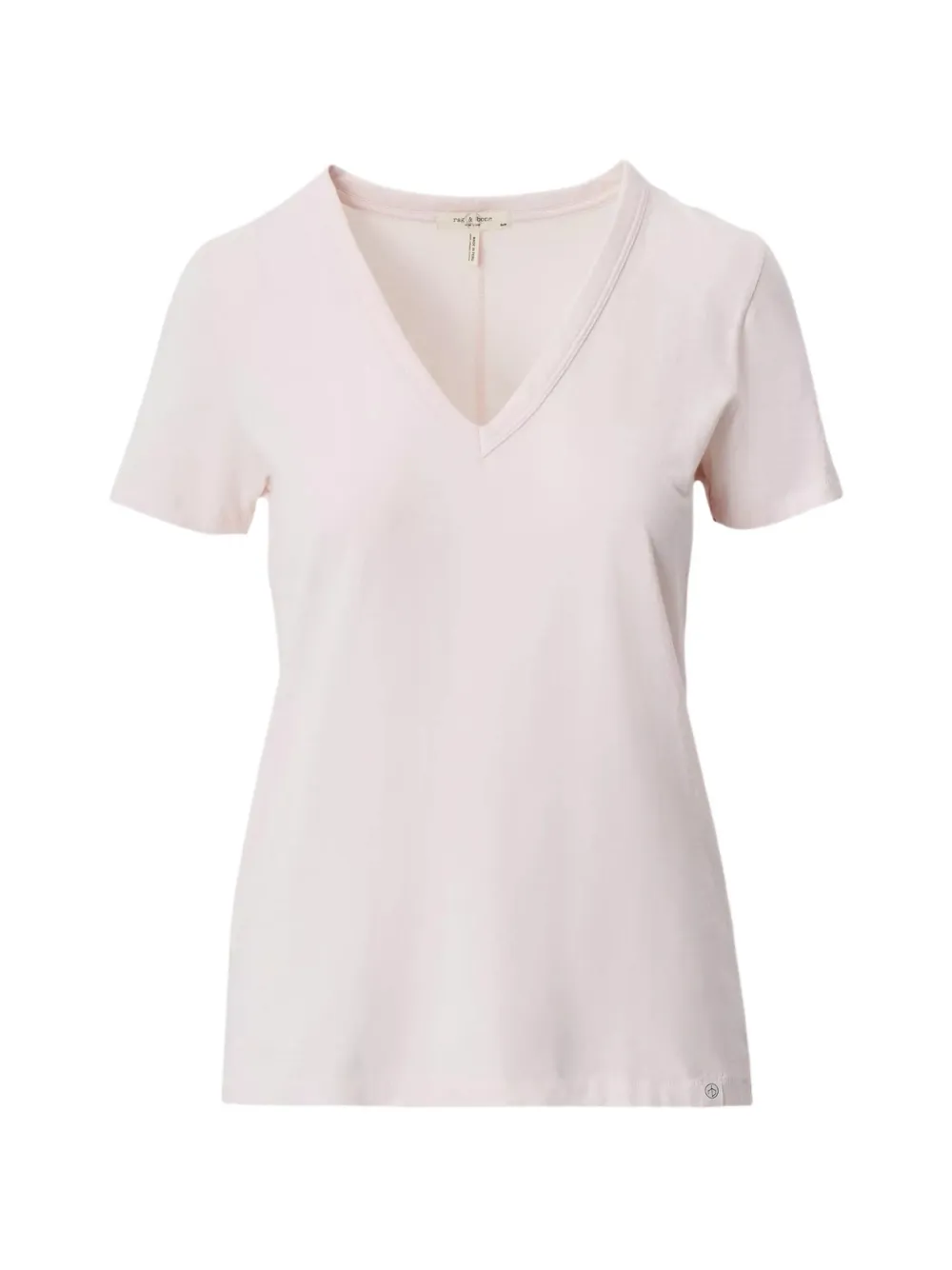 rag & bone T-shirt con scollo a V - Rosa