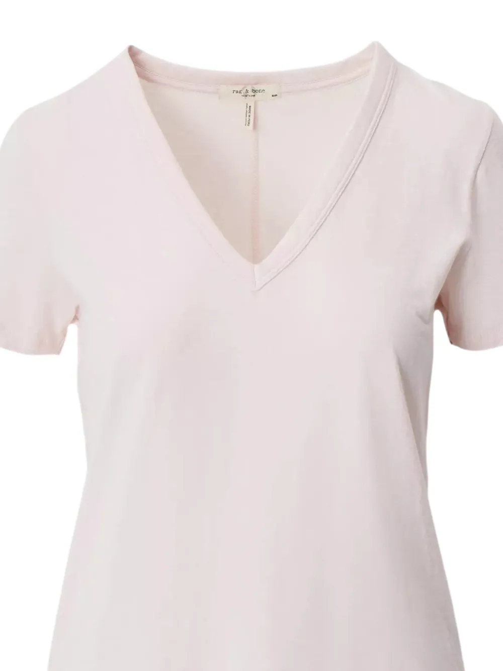 rag & bone Losvallend T-shirt met V- hals Roze