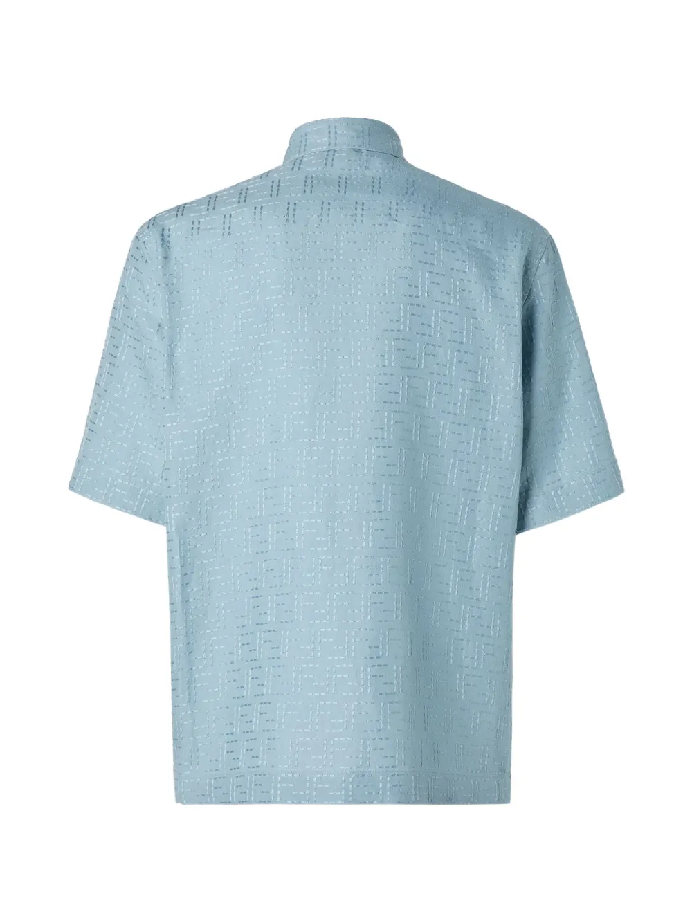 FENDI Overhemd met FF-jacquard Blauw