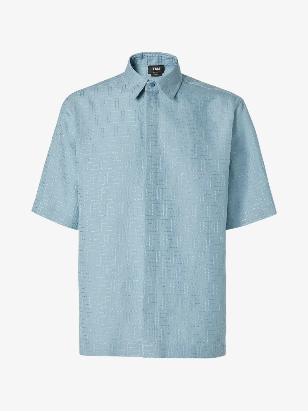 FENDI FF jacquard shirt | Blue | Image 1