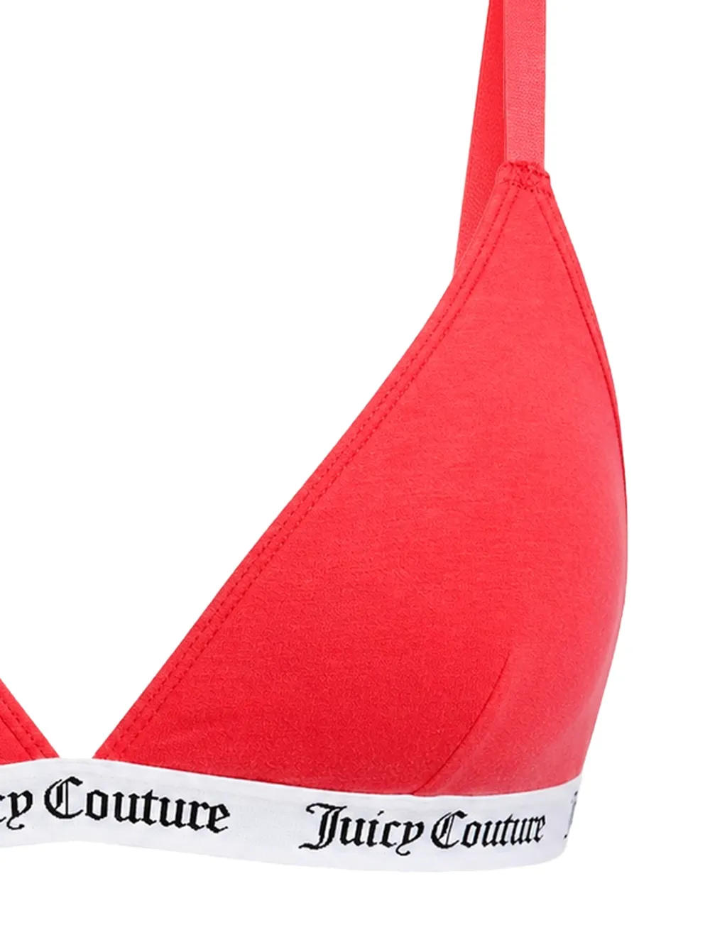 Juicy Couture Triangel bh met logoband Rood