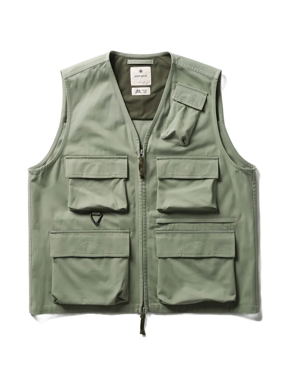Snow Peak Takibi herringbone vest - Verde