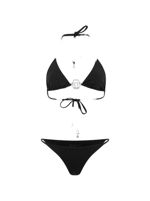 Philipp Plein Hexagon logo-plaque bikini