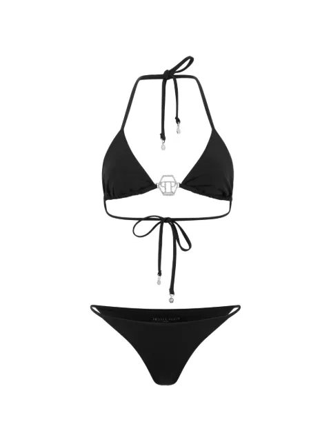 Philipp Plein Hexagon logo-plaque bikini
