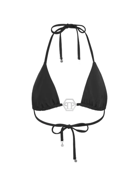 Philipp Plein Hexagon logo-plaque bikini