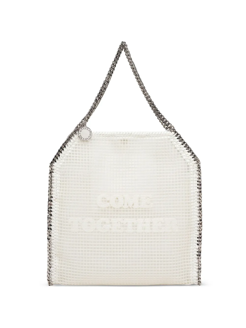Stella McCartney Falabella slogan-print Cross body bag - Weiß