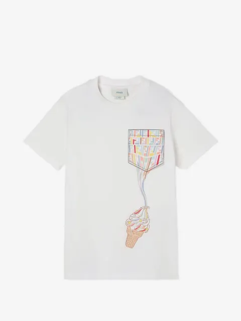 Fendi Kids logo-print T-shirt