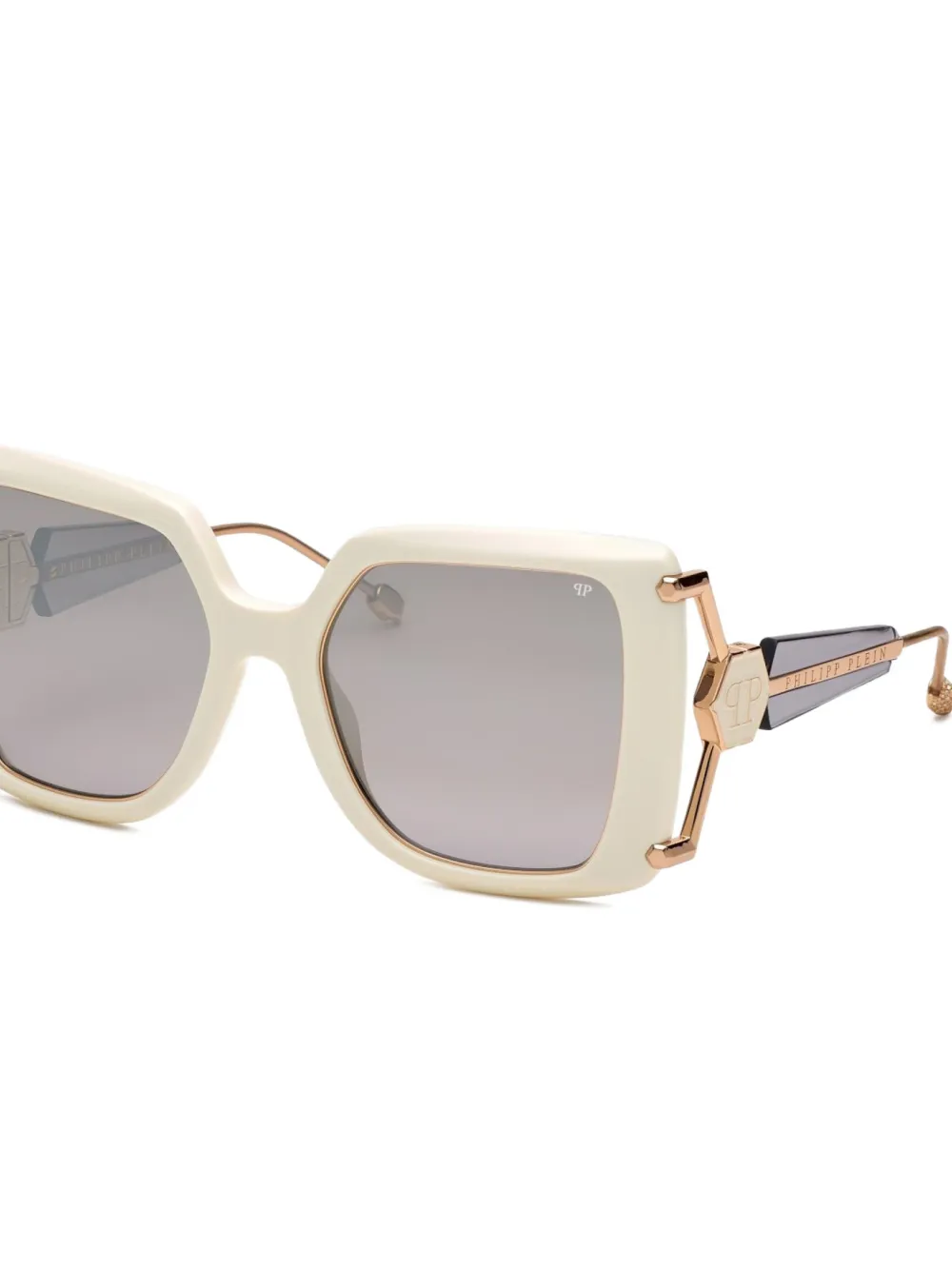 Philipp Plein Eyewear Queen zonnebril met vierkant montuur Wit