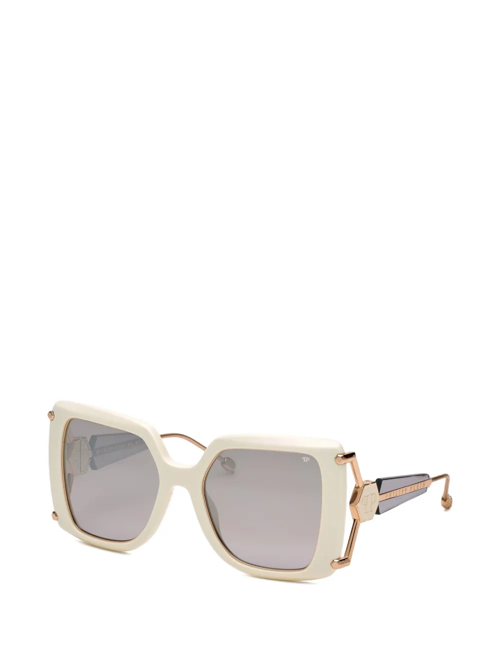Philipp Plein Eyewear Queen Square-frame Sunglasses In White