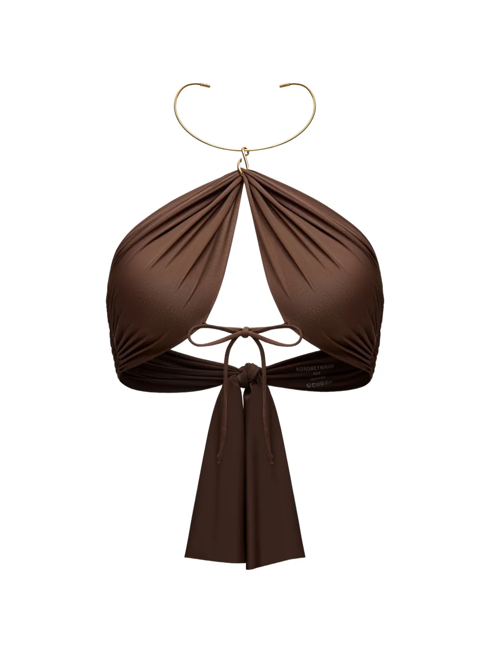 KOROBEYNIKOV two-piece midi dress - Braun