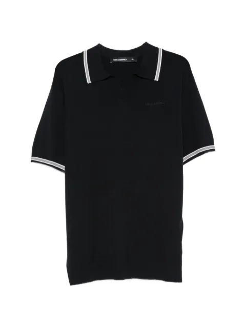 Karl Lagerfeld tipped-collar short-sleeve polo shirt