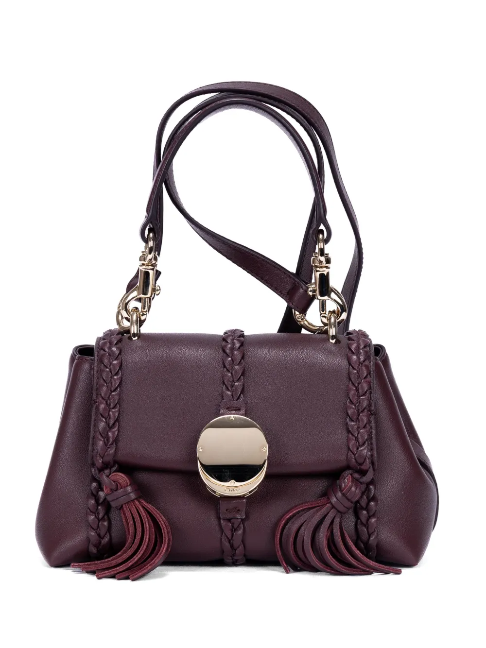 Chloé Pre-Owned Penelope braided shoulder bag - Viola