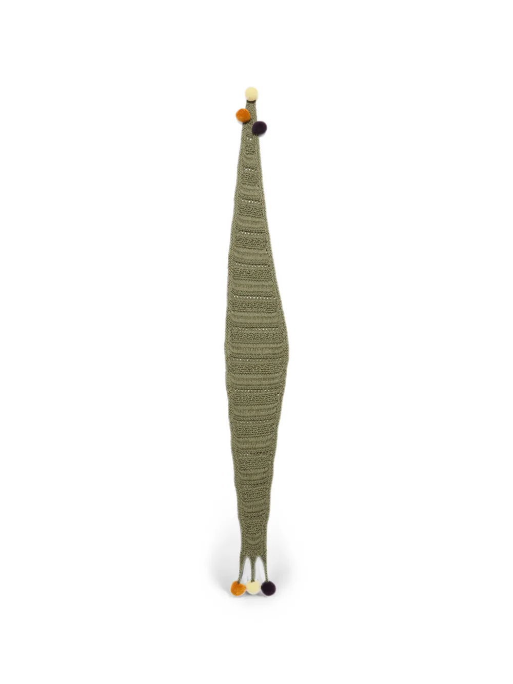 JW Anderson pom-pom-embellished scarf - Verde