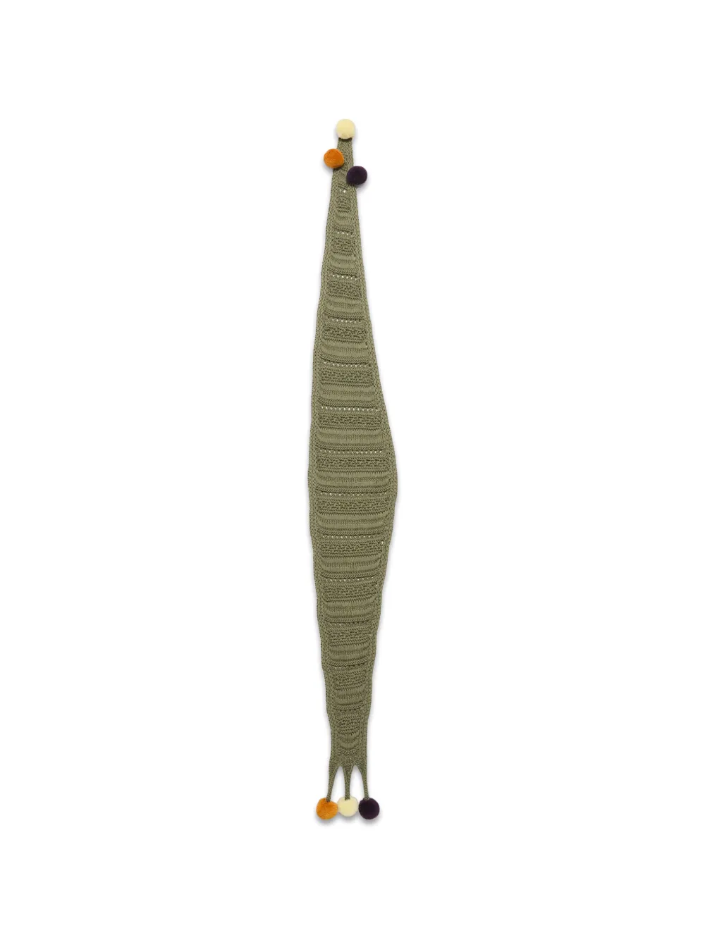 JW Anderson pom-pom-embellished scarf - Verde
