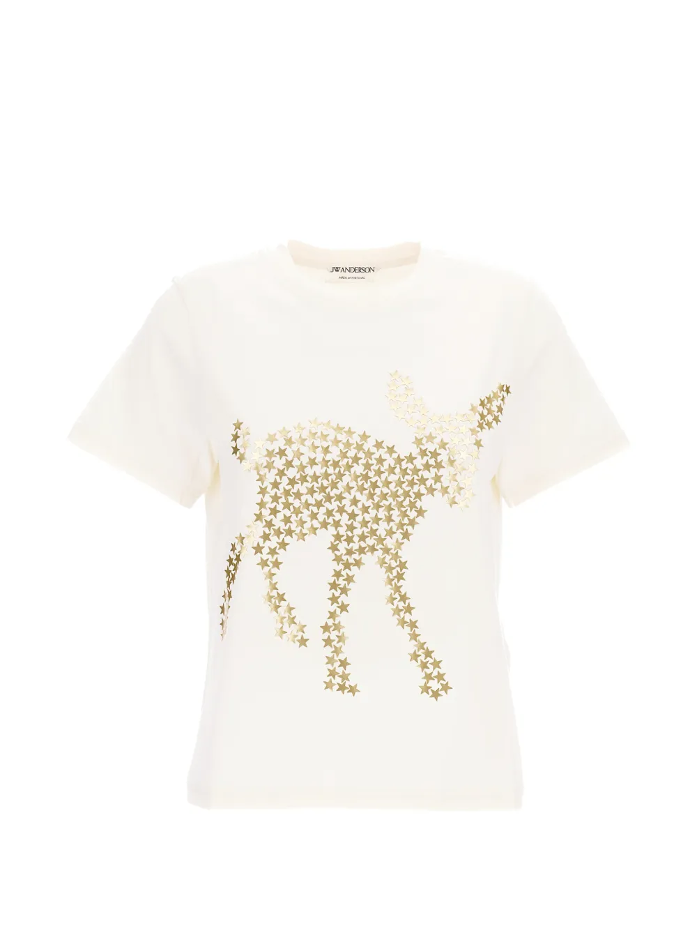 JW Anderson T-shirt met sterprint Beige