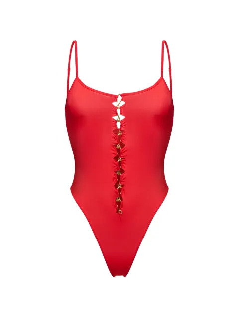 KOROBEYNIKOV pierced-detail bodysuit