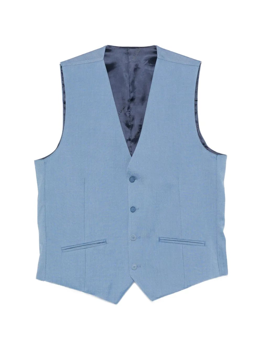 Karl Lagerfeld button-up sleeveless waistcoat - Blau