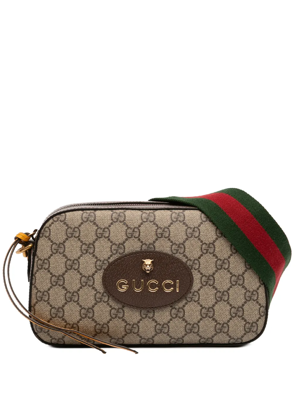 Gucci Pre-Owned 2016-2026 GG Supreme Web Neo Vintage crossbody bag - Toni neutri