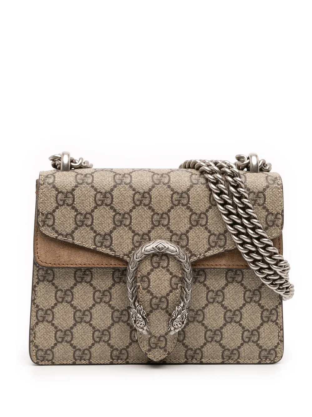Gucci Pre-Owned 2016-2026 Small GG Supreme Dionysus crossbody bag - Toni neutri