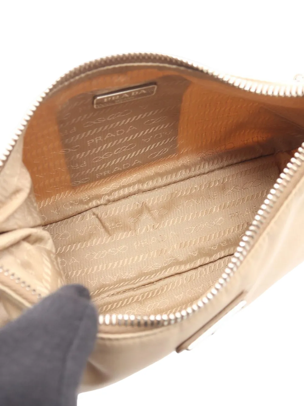 Prada Pre-owned 2019-2026 Re Nylon Re Edition 2005 Satchel in Neutrals, view 4