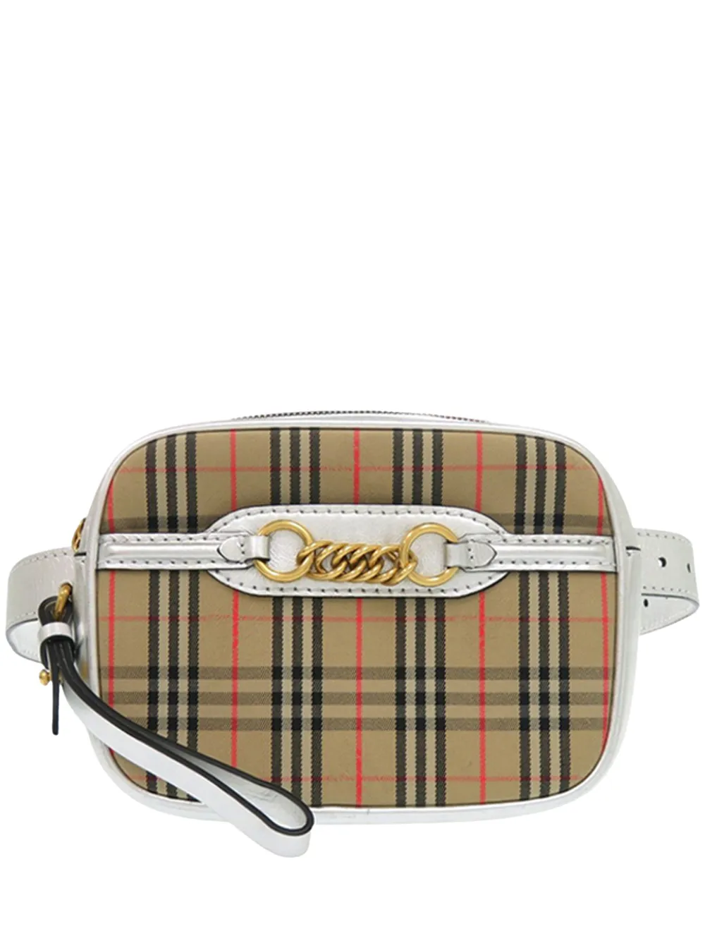 Burberry Pre-Owned 2000-2017 Haymarket Check Canvas 1983 Link belt bag - Toni neutri