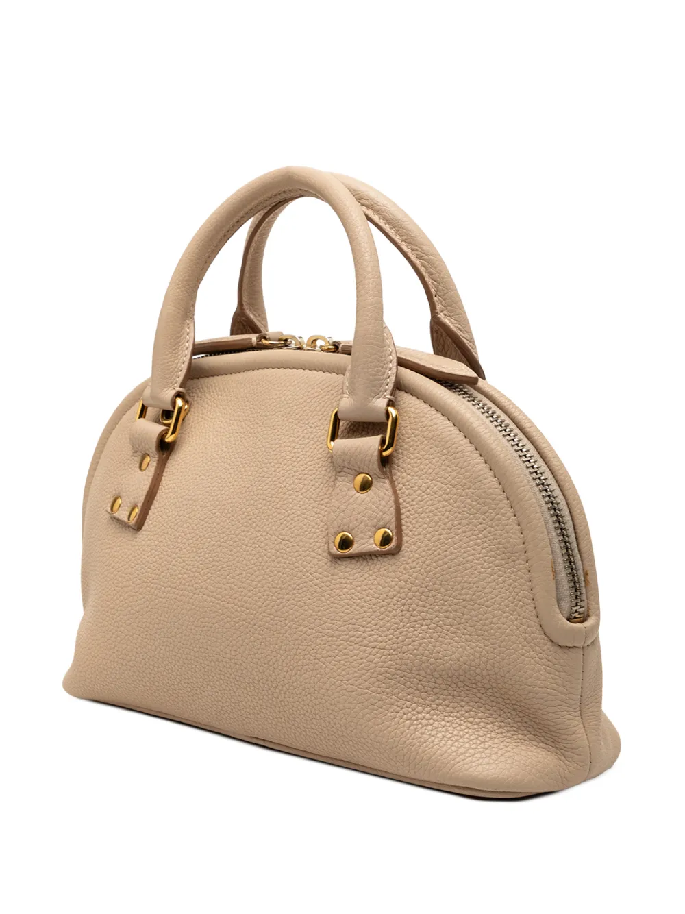  Burberry Pre-owned 2000-2017 Small Grained Calfskin Bloomsbury Top Handle Bag Satchel - Tons Neutres 
